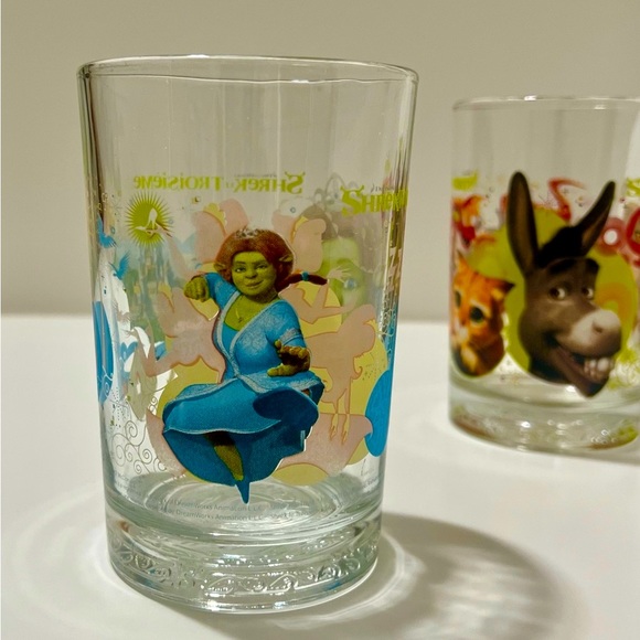 Shrek 2 Collectible Glass Set – Princess Fiona & Donkey DreamWorks - Picture 3 of 11